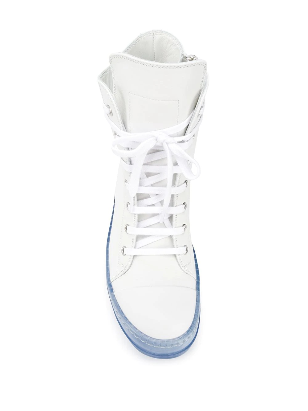 high top contrast-sole sneakers - 4