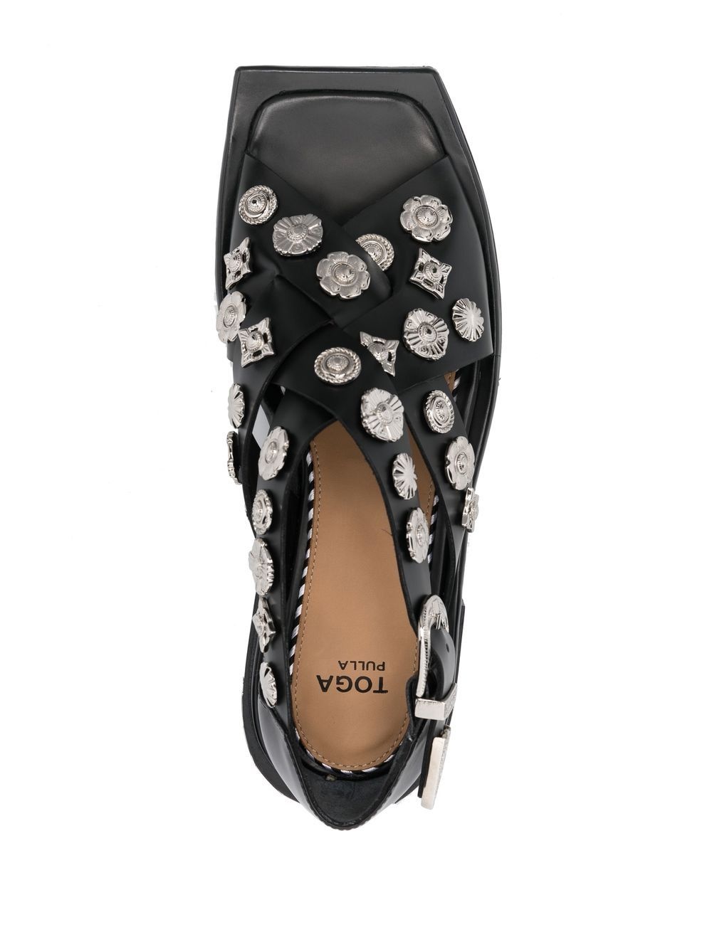 stud-embellished open-toe sandals - 4