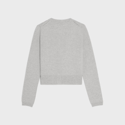 CELINE Triomphe cardigan in heritage cashmere outlook