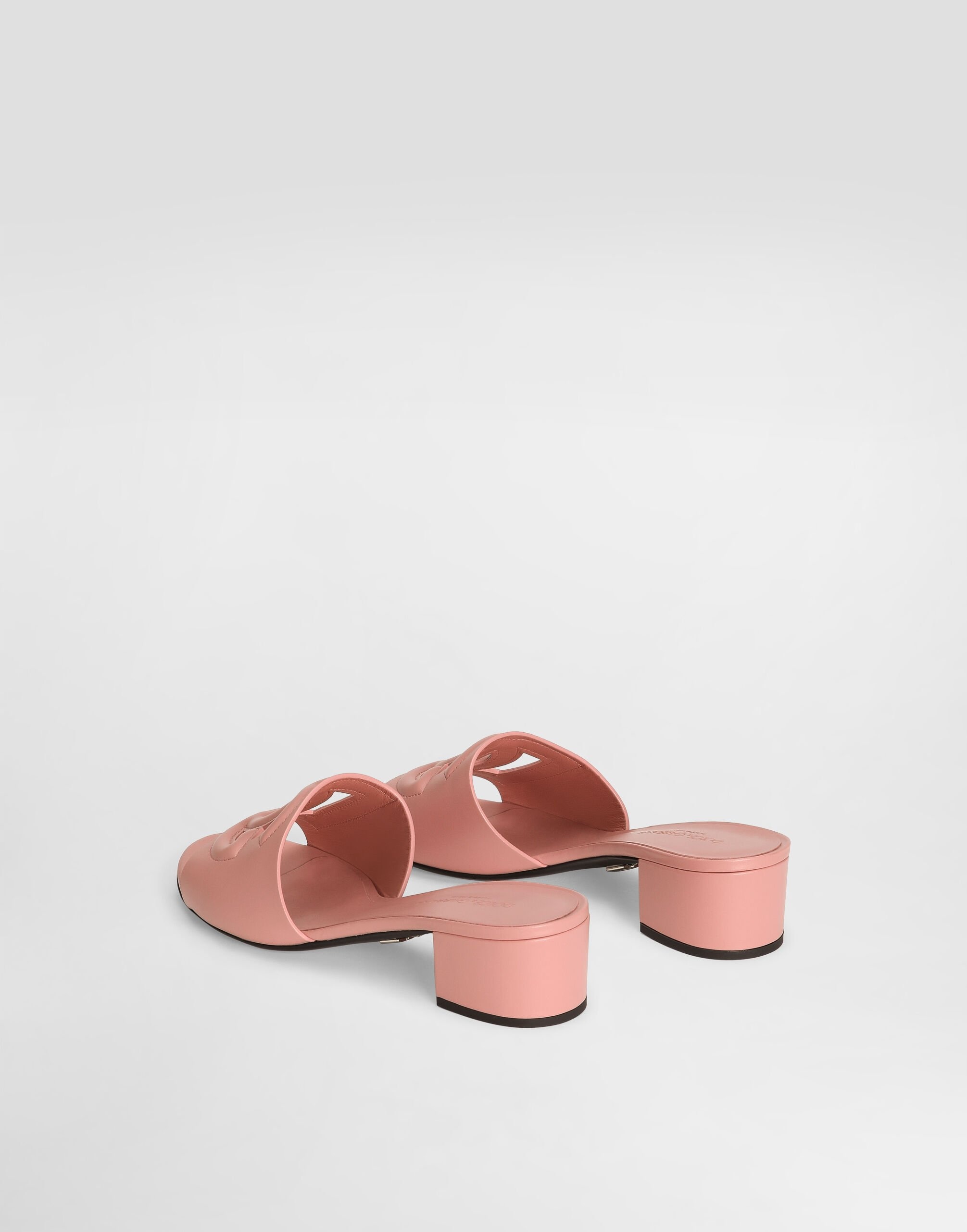 Calfskin mules with DG logo - 3