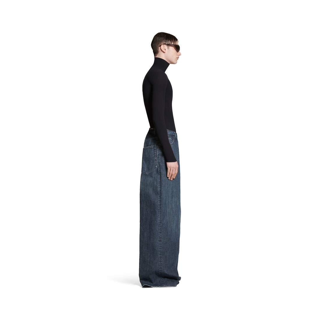 Double Side Pants in Dark Blue - 3