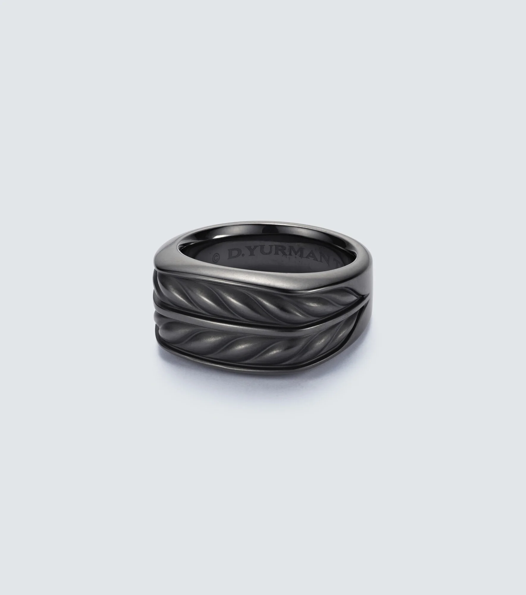 Chevron titanium ring - 1