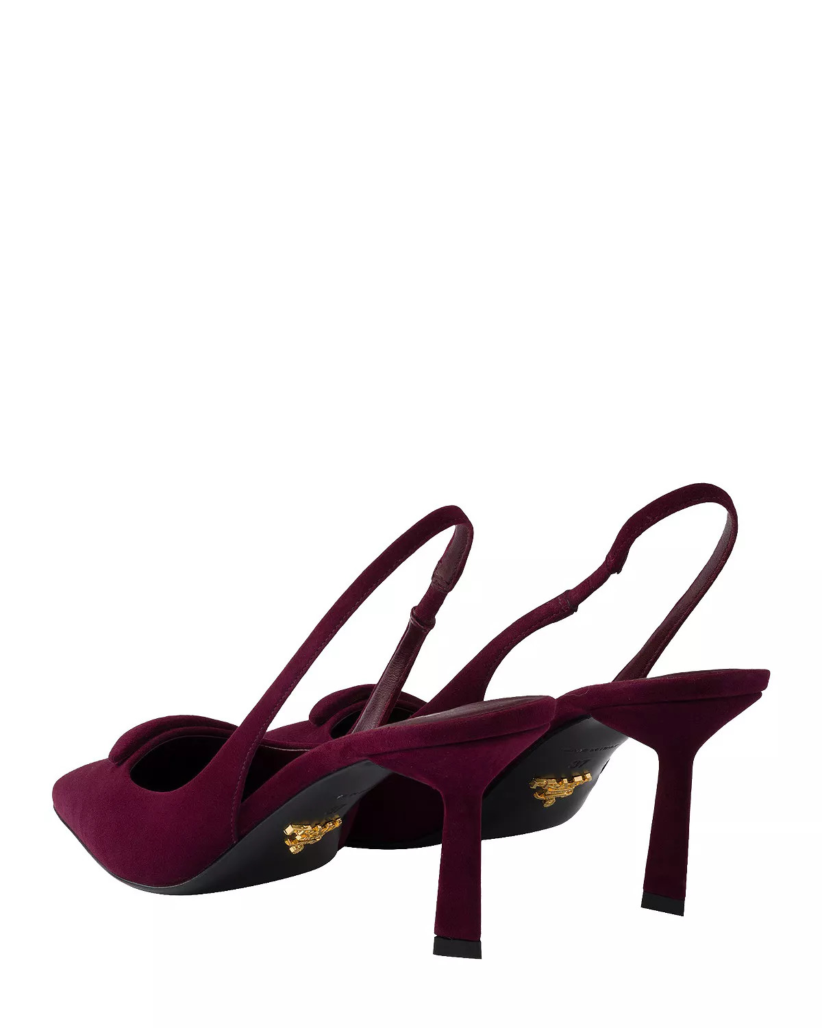 Women's Suede Slingback Pumps - 4