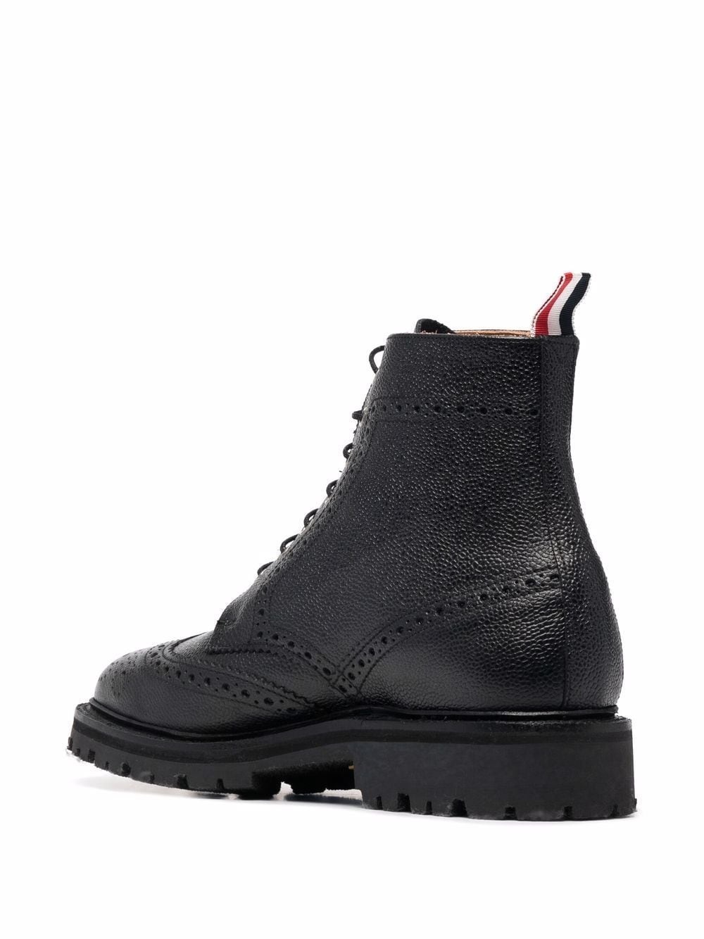 lace-up brogue boots - 3