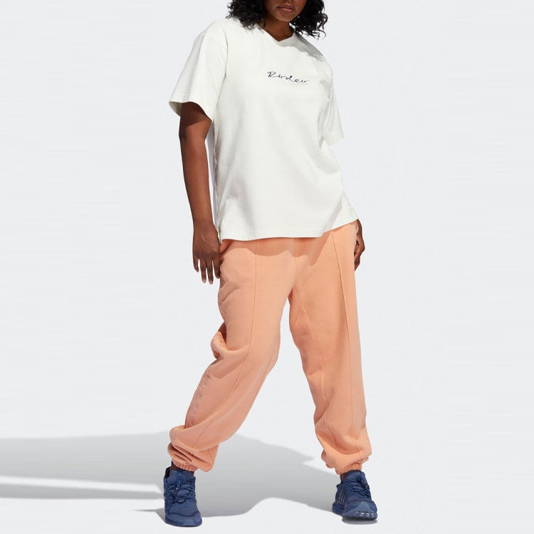 adidas originals x IVY PARK Crossover Casual Solid Color Bundle Feet Long Pants/Trousers Red Pink H6 - 3