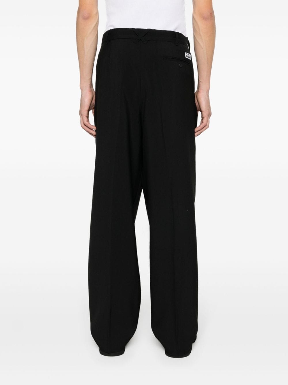 wool pleated tailored trousers - 4