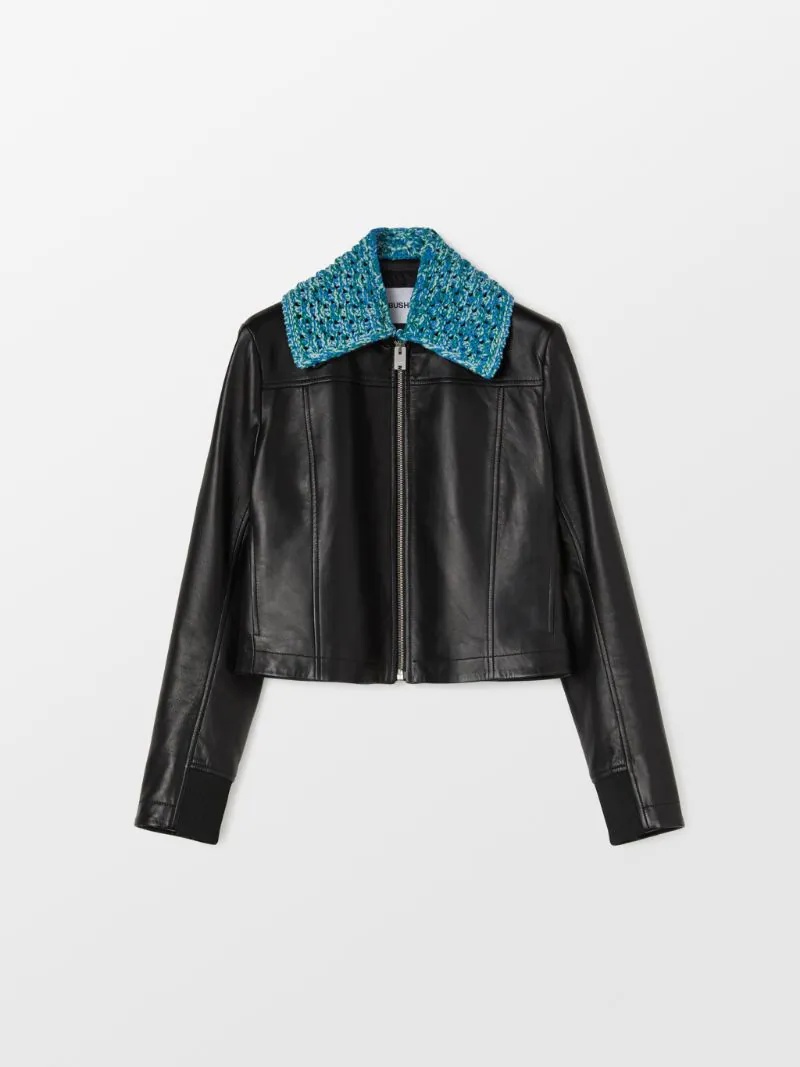 BOX LEATHER JACKET - 1