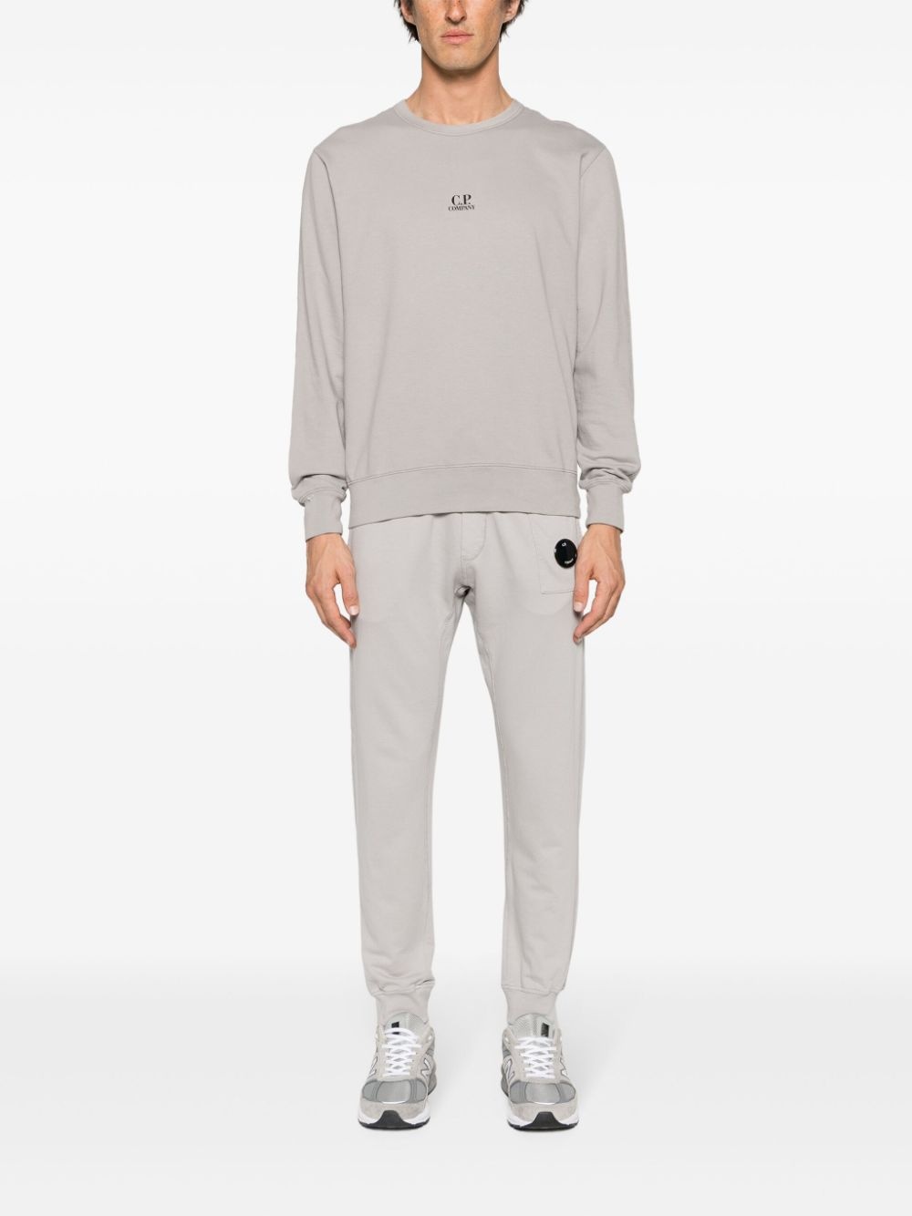 Lens-detail cotton track pants - 2