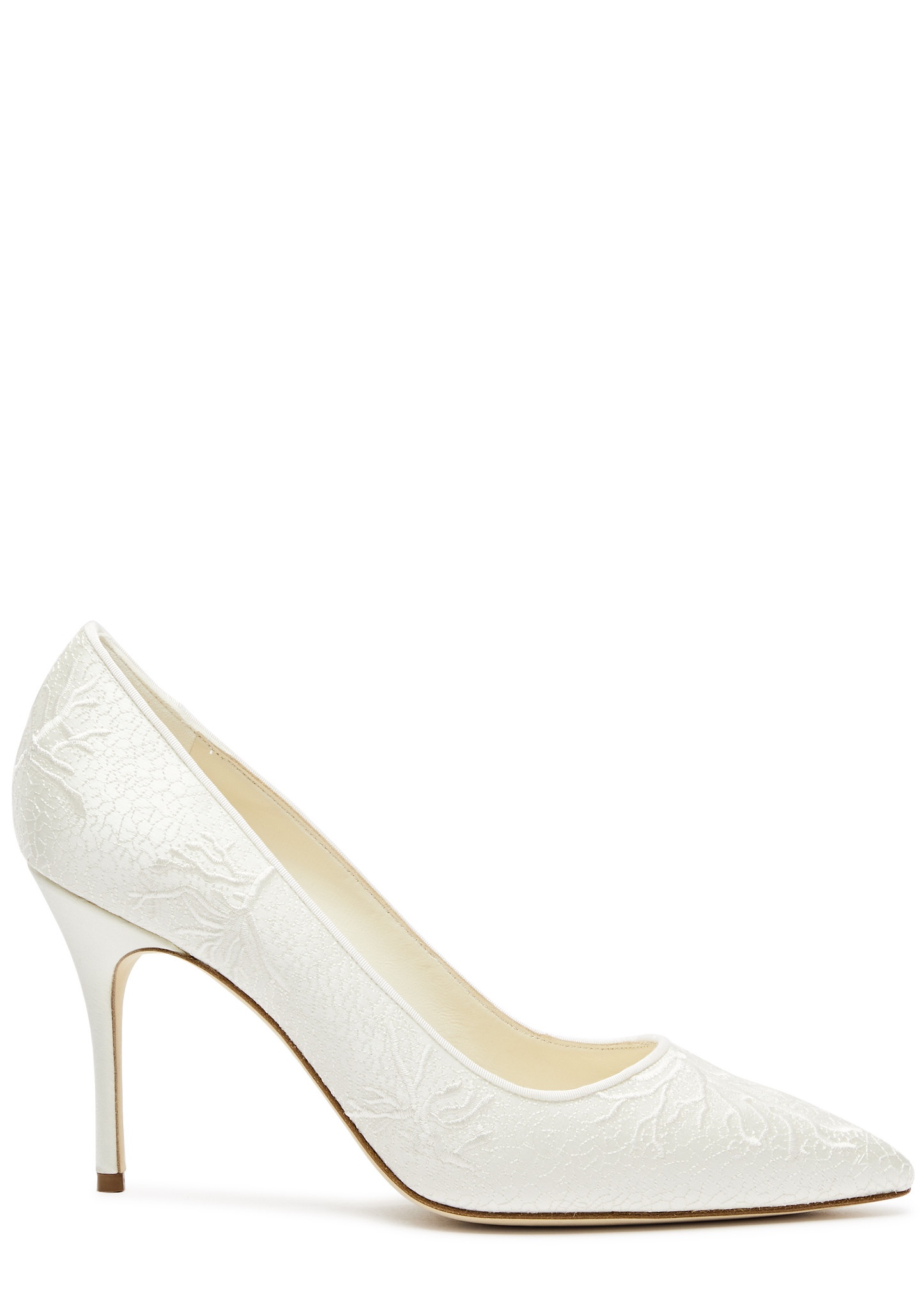 Berola 90 embroidered satin pumps - 1