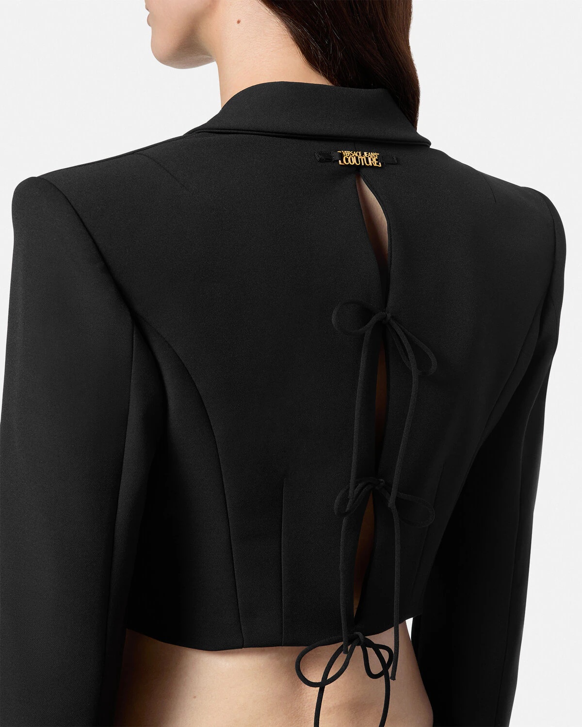 Crop Lace-Up Blazer - 3