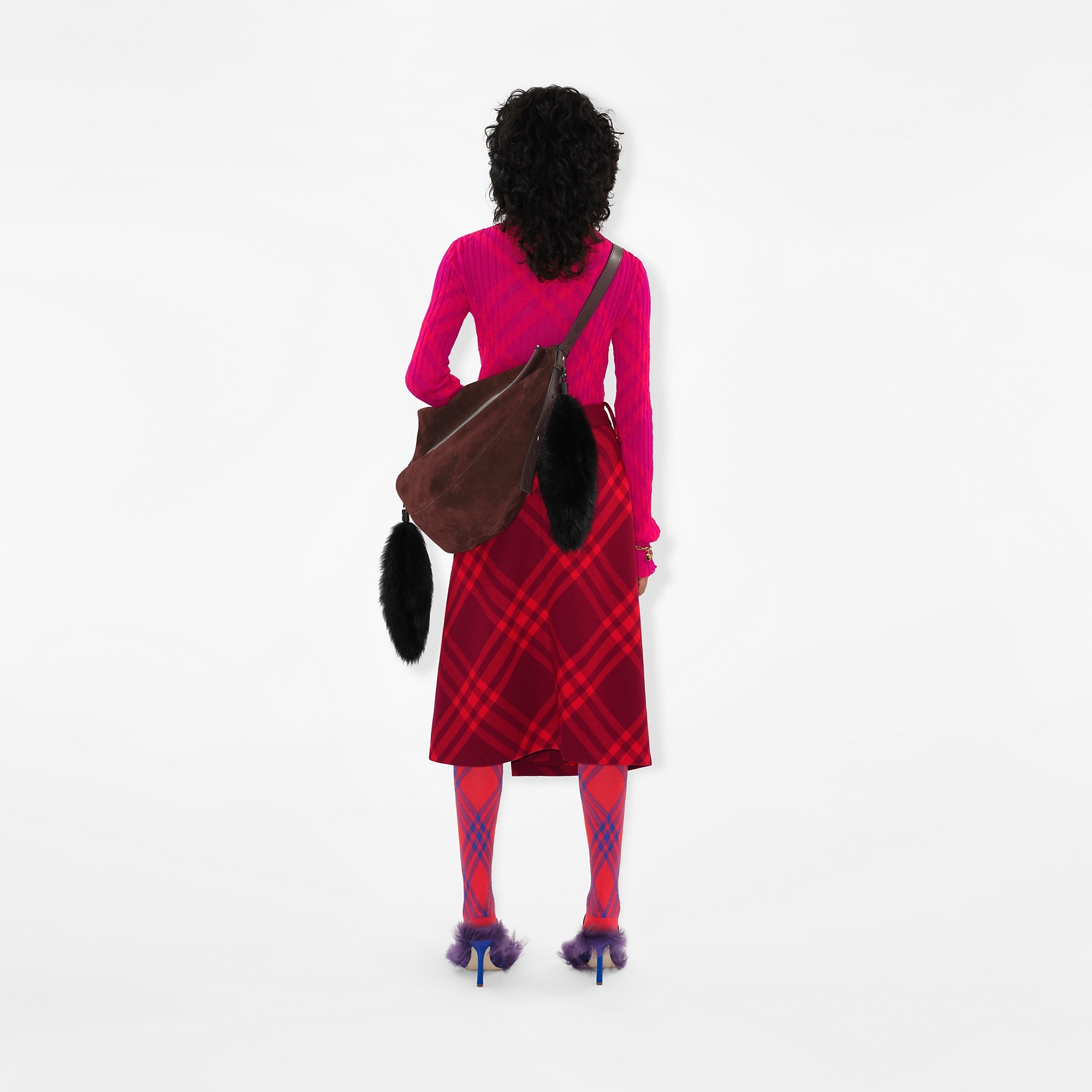 Petite Check Wool Skirt - 4