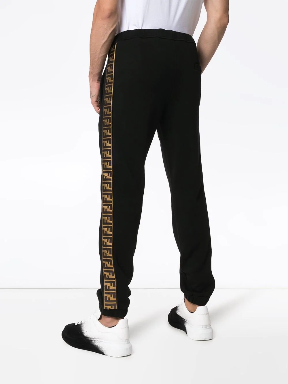 logo stripe track pants - 4