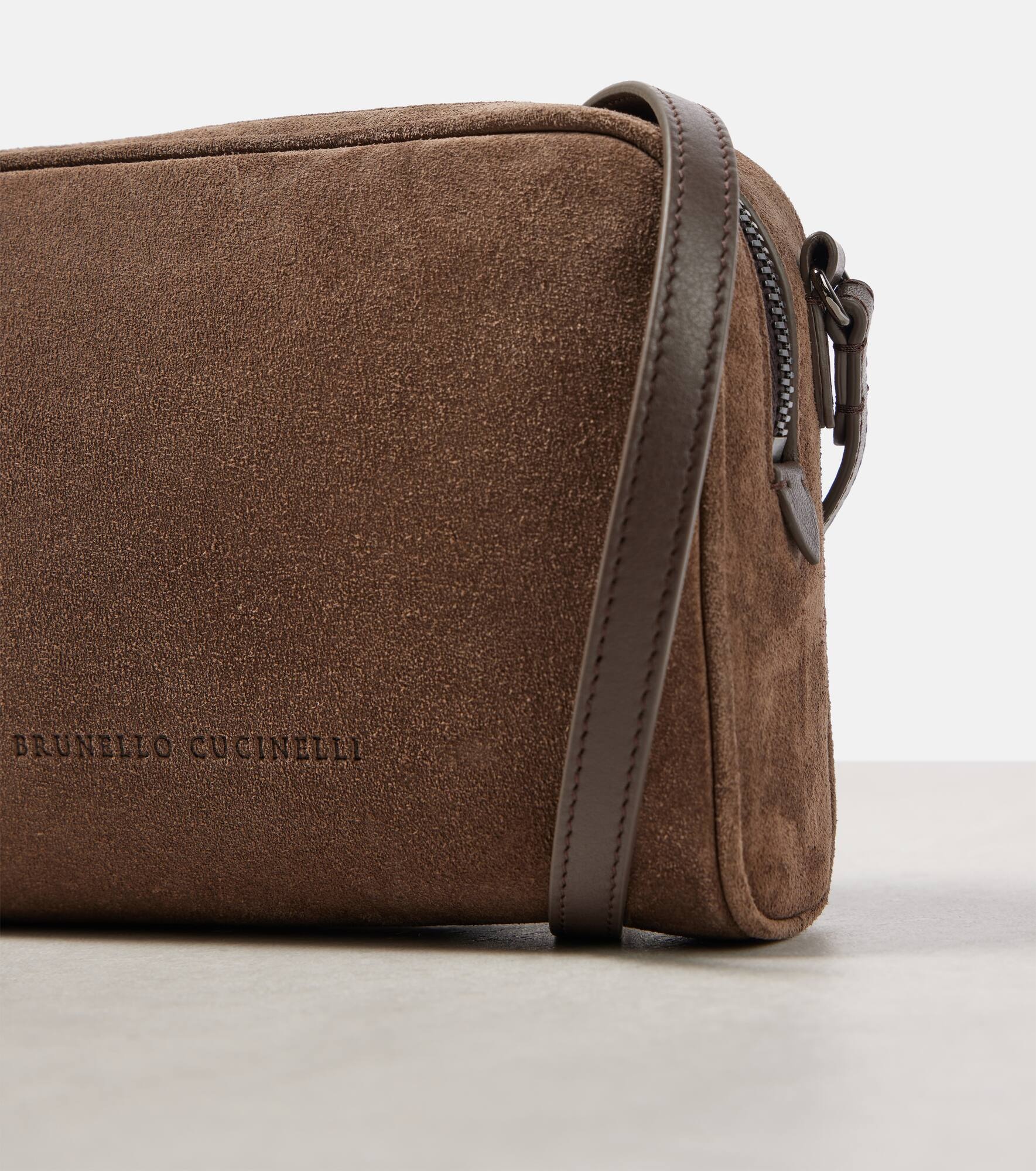 Small suede crossbody bag - 6