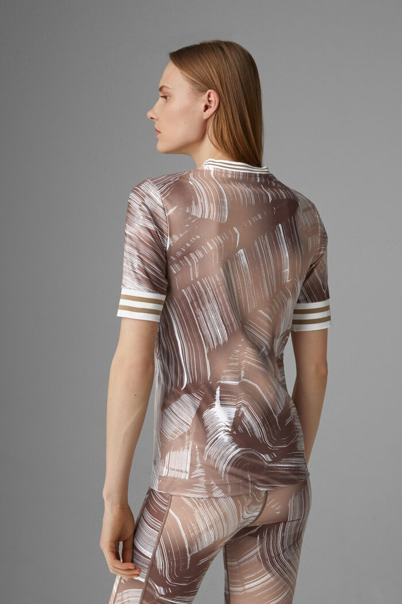 Palene T-shirt in Brown/White 3