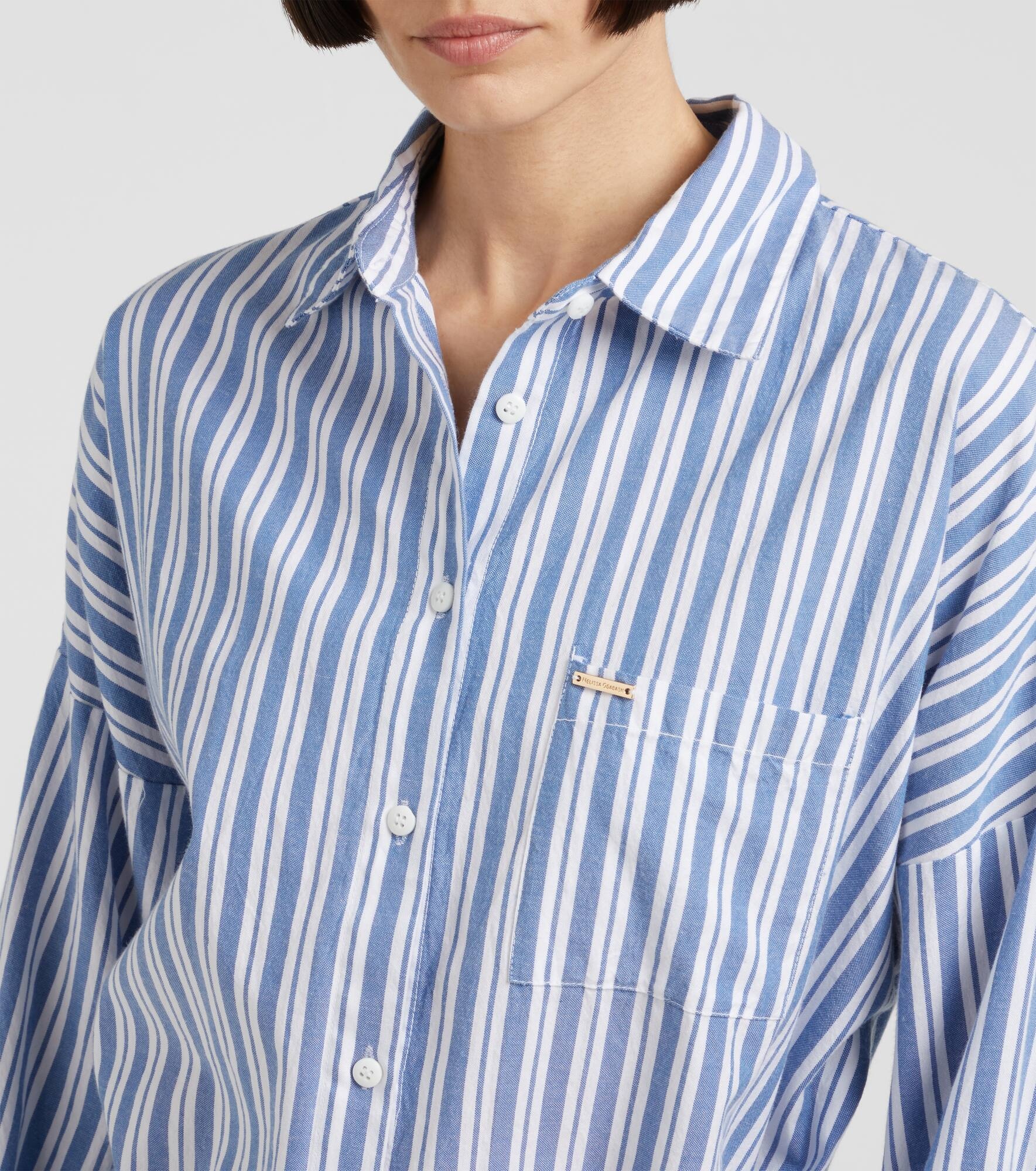 Sara striped cotton shirt dress - 4