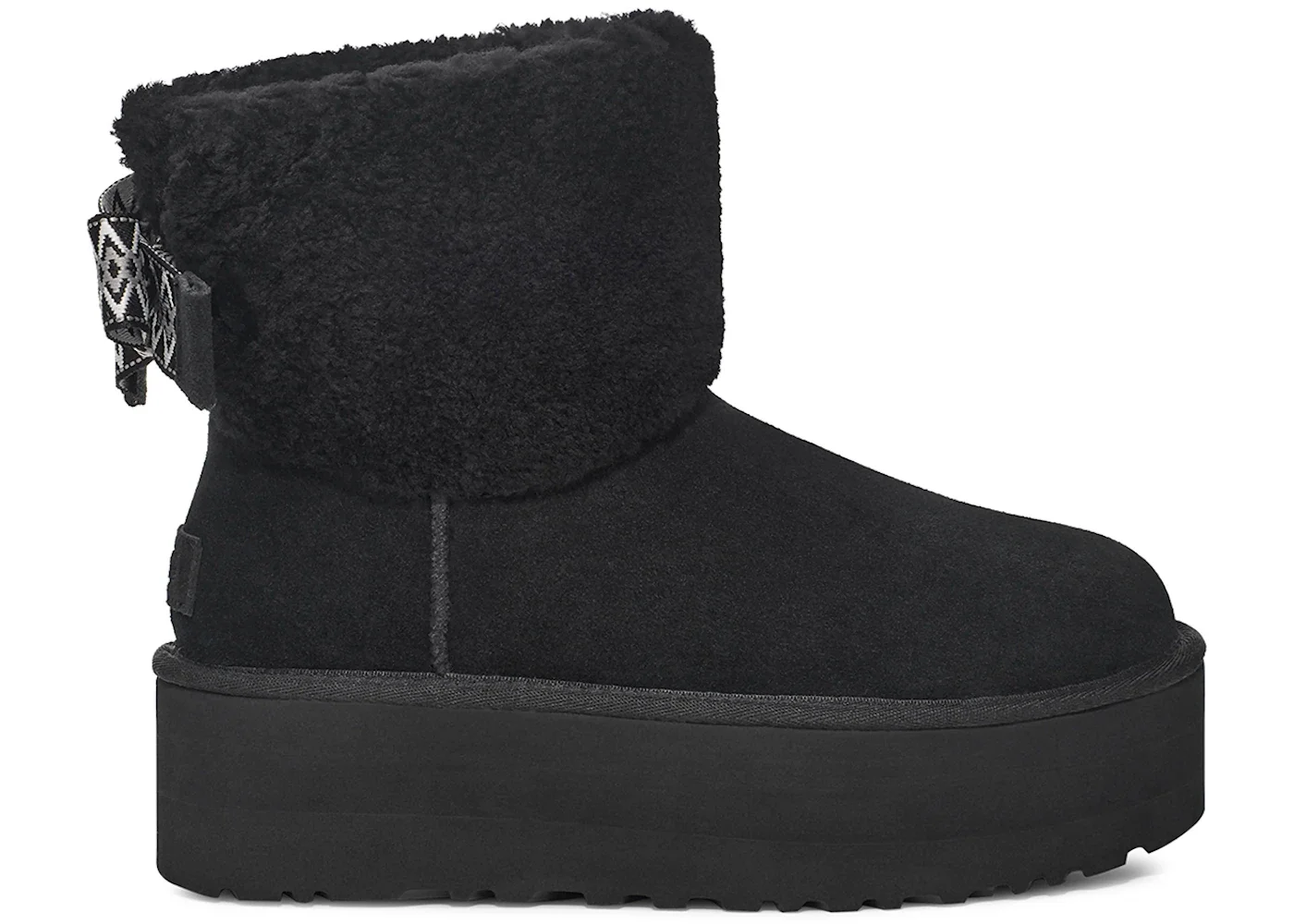 UGG Classic Mini Maxi Curly Boot Black (Women's) - 1