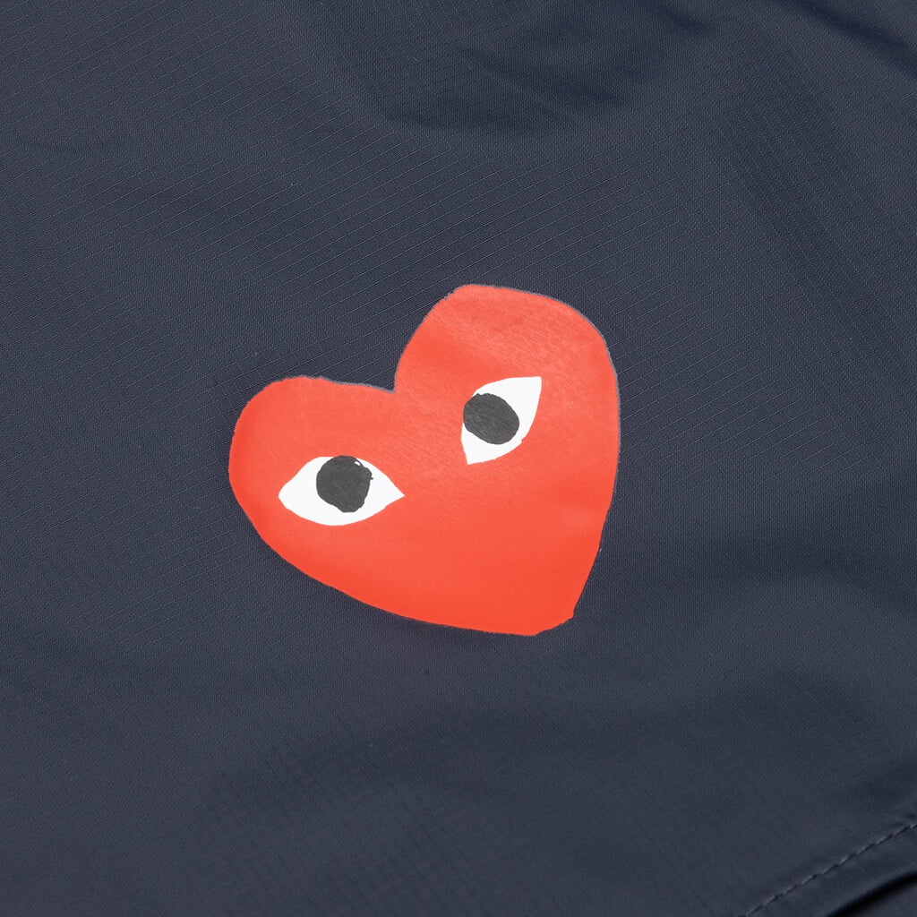 COMME DES GARCONS PLAY X K-WAY LE VRAI ZIP JACKET - NAVY - 4