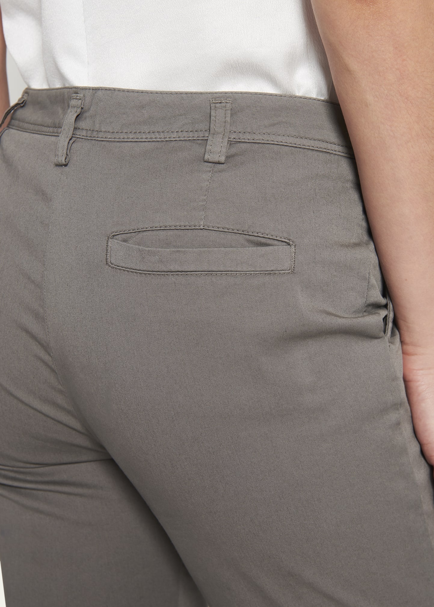 Straight-Leg Chino Ankle Pants - 5