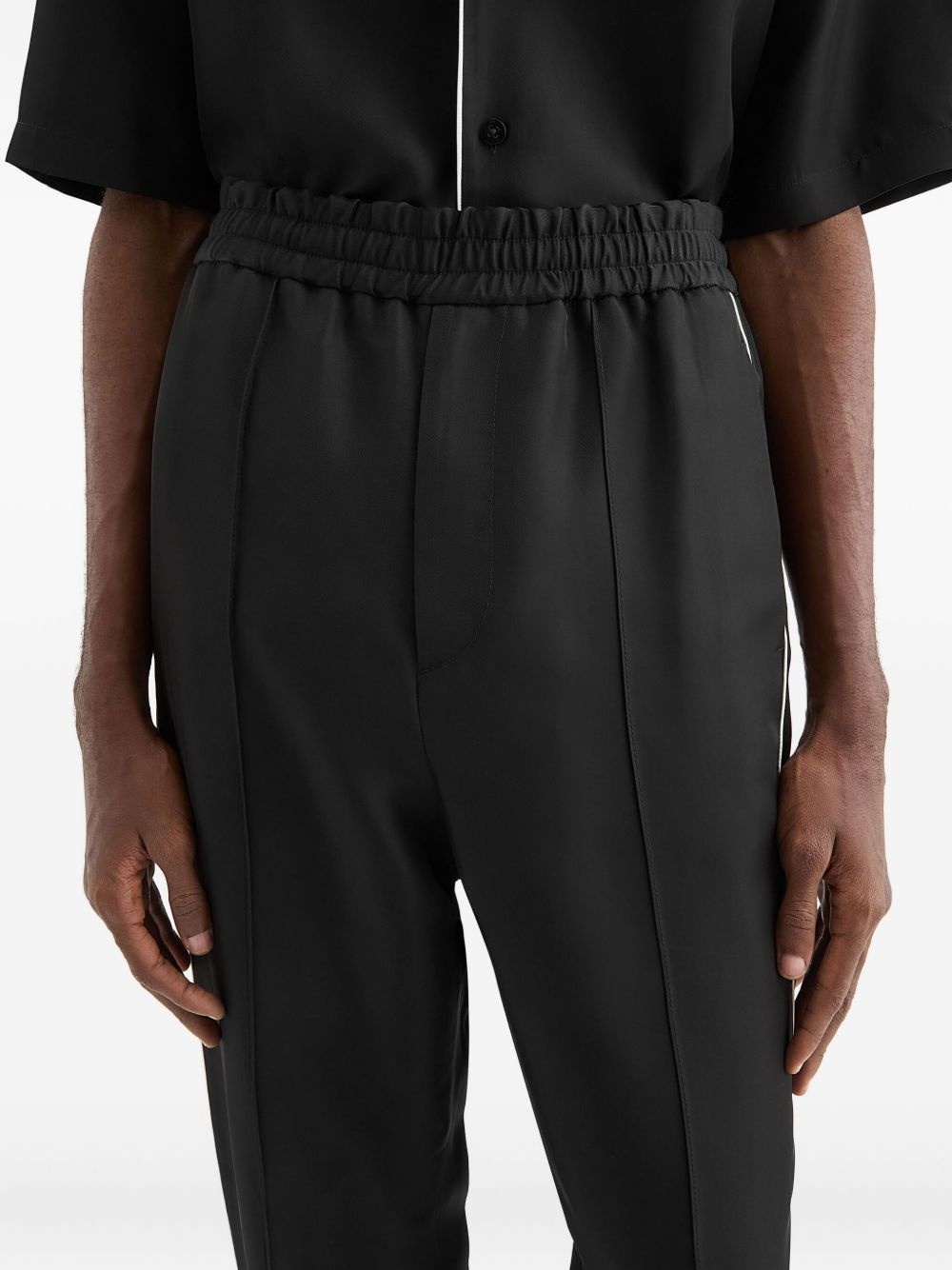 piped-trim trousers - 5
