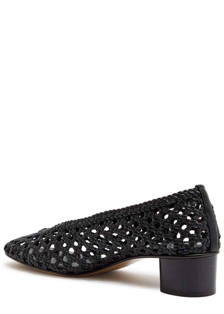 LE Monde Beryl 40 Woven Leather Ballet Pumps - 2