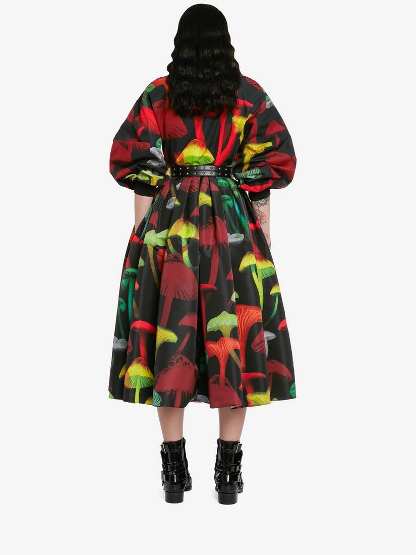 Women's Psychedelic Mushroom Twisted Shirt in Black/multicolour - 4