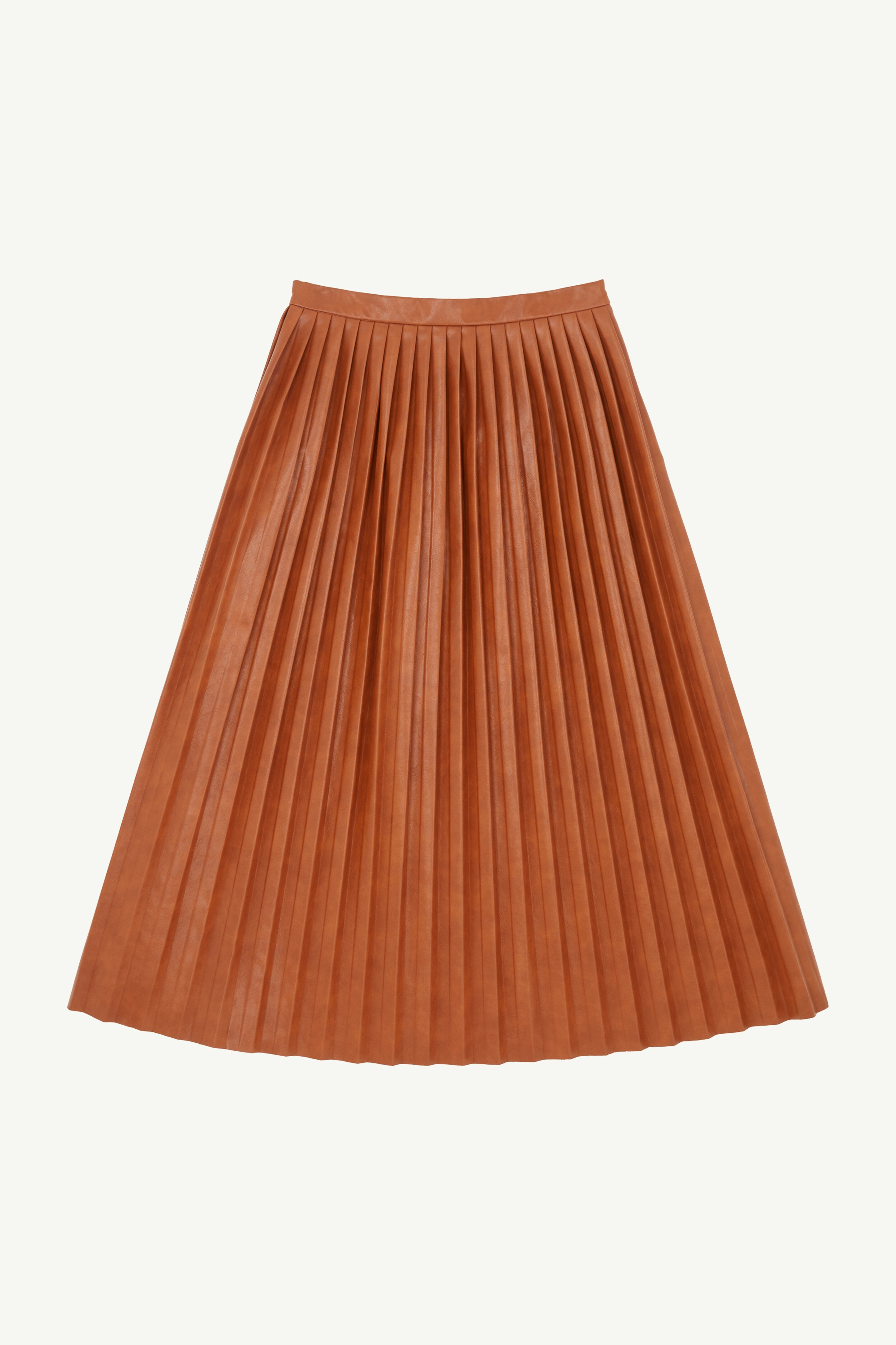 Faux leather midi skirt - 1