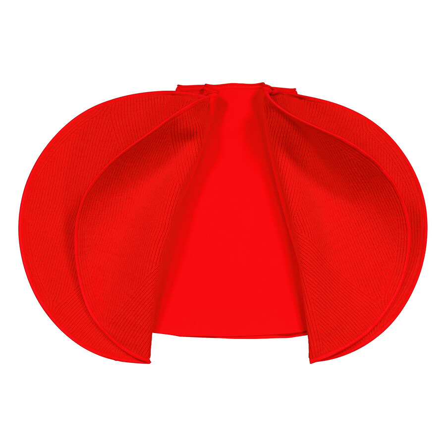 Victoria Beckham Ribbed High-Waist Circular 3D-Detail Mini Skirt - 6
