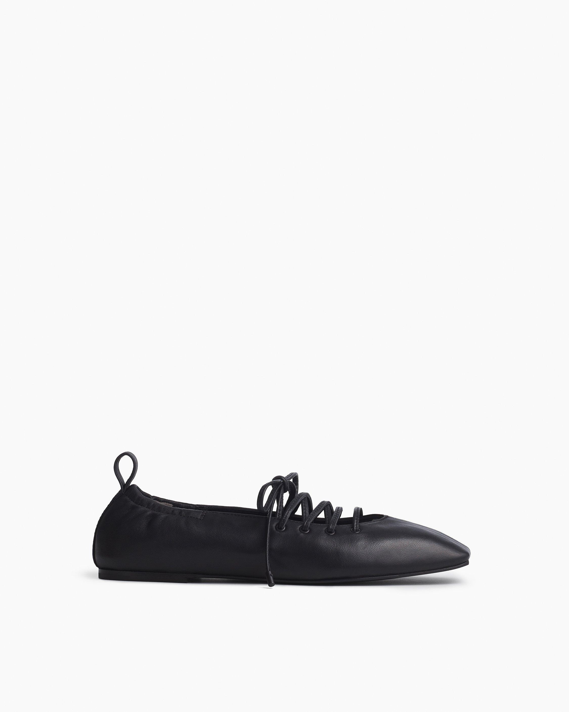 Sophia Leather Ballet Flats - 1