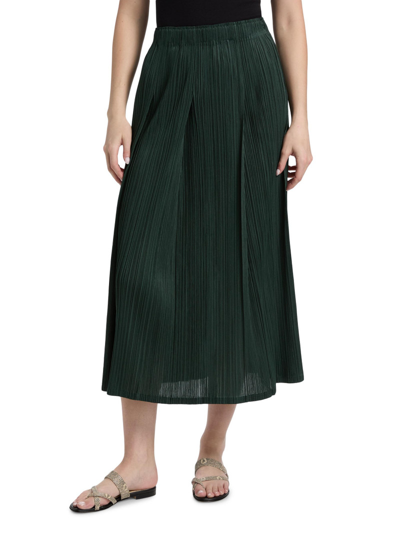 Women's Monthly Colors: December Midi-Skirt - Forest Green 3