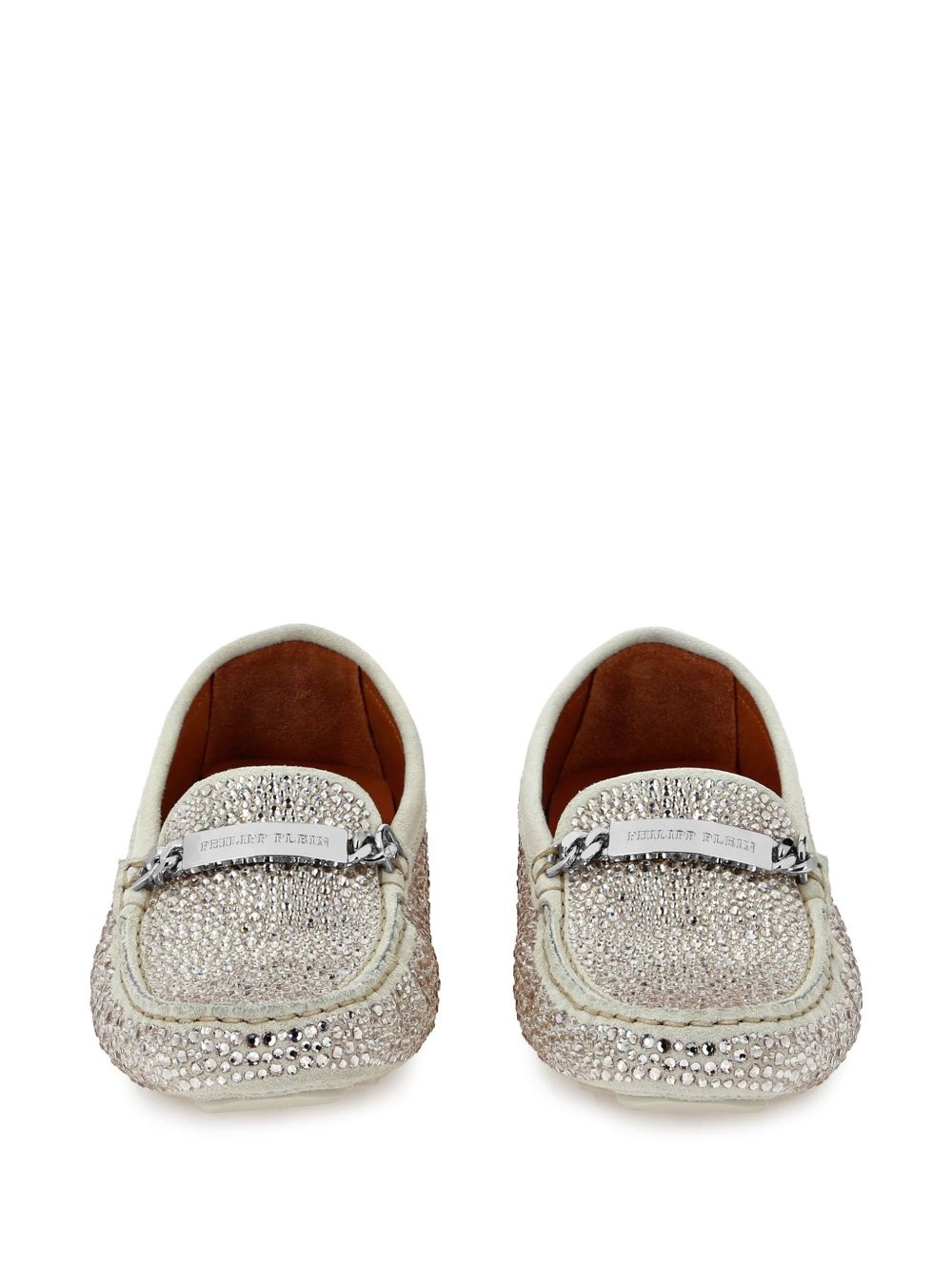 rhinestone-embellished loafers - 3