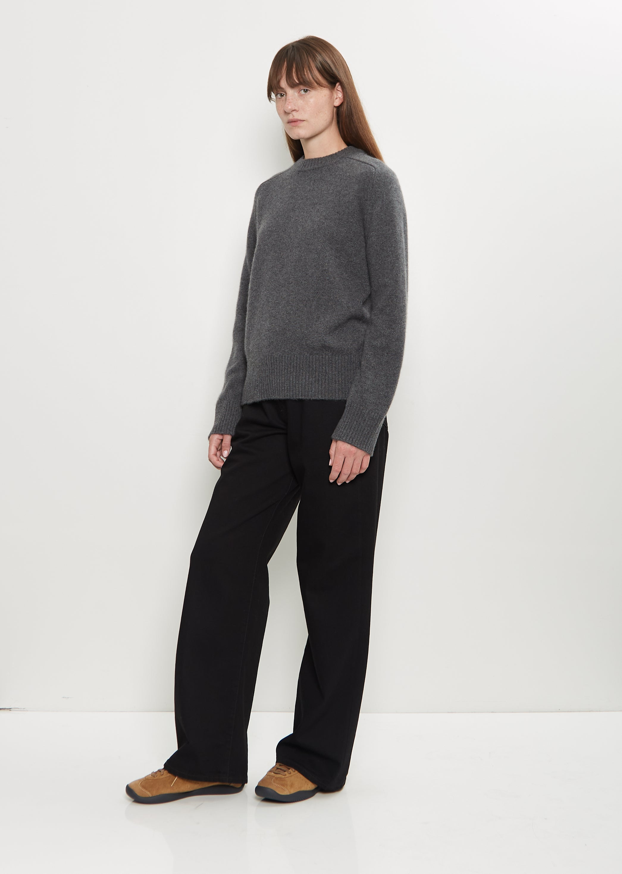 Baltra Cashmere Sweater — Anthracite Melange - 4