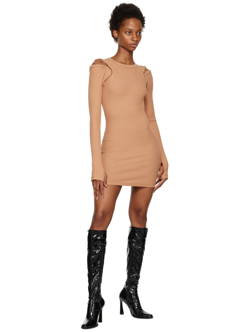 Dion Lee Tan Hook & Eye Minidress outlook