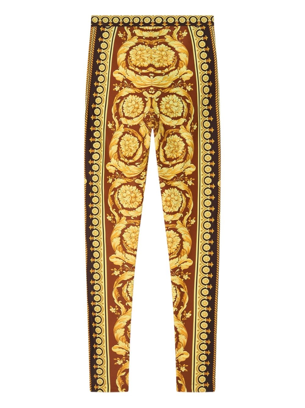 Barocco print leggings - 3