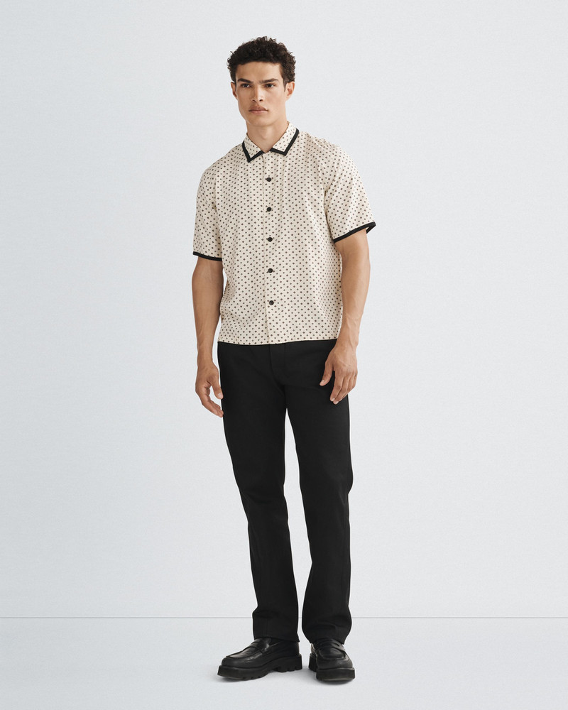 rag & bone Avery Geo Print Viscose Shirt Relaxed Fit Button Down outlook