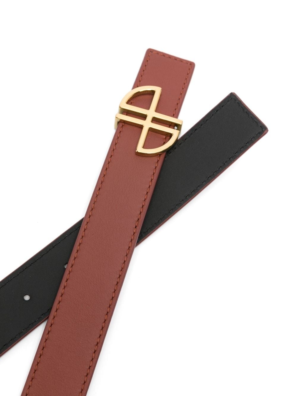 JP-buckle leather belt - 2