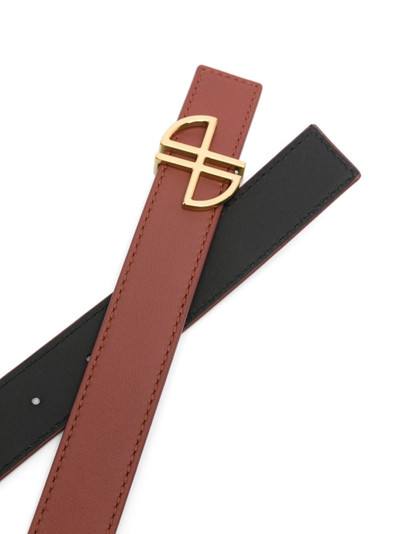 PATOU JP-buckle leather belt outlook