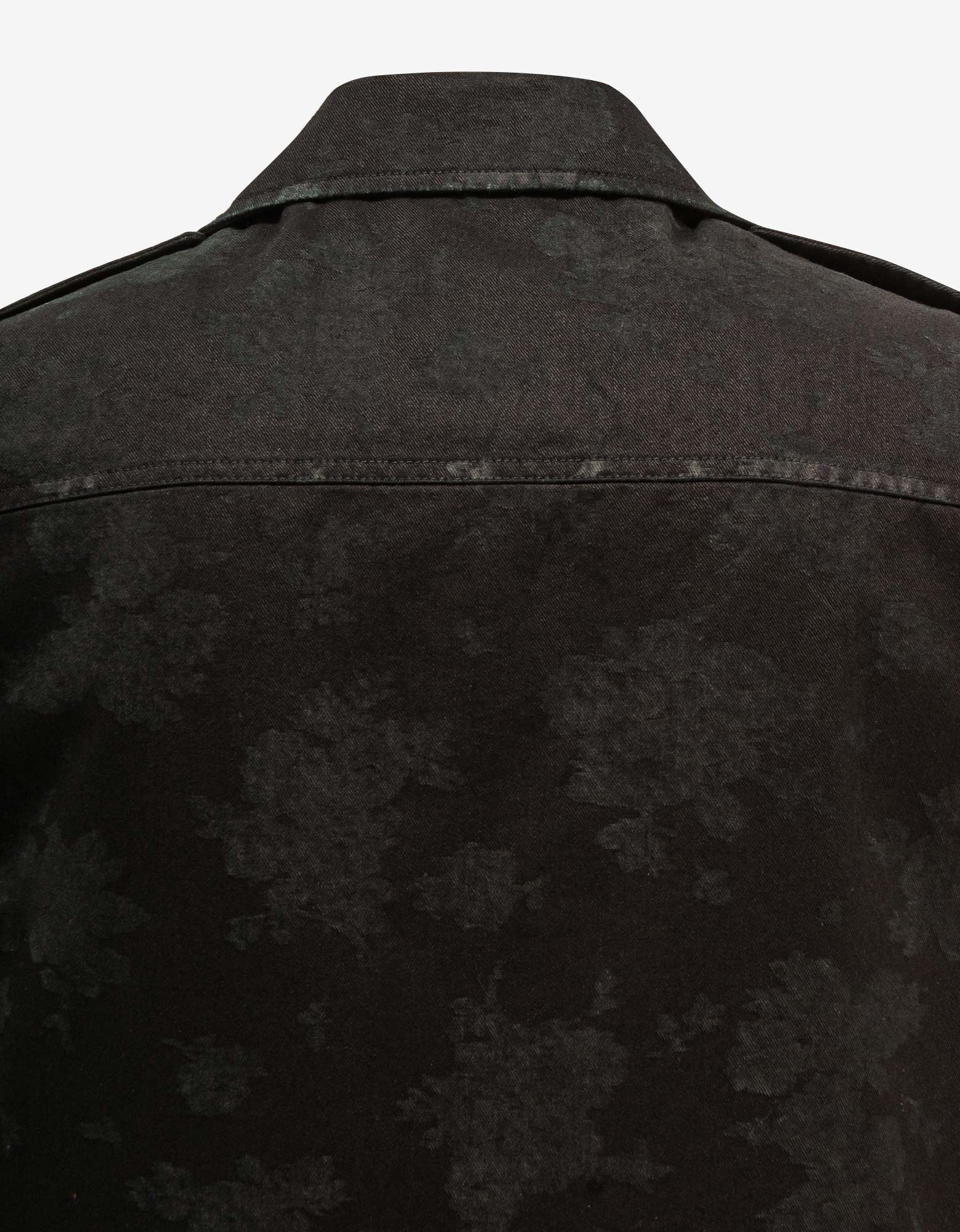 Saint Laurent Black Floral Sleeveless Jacket - 4
