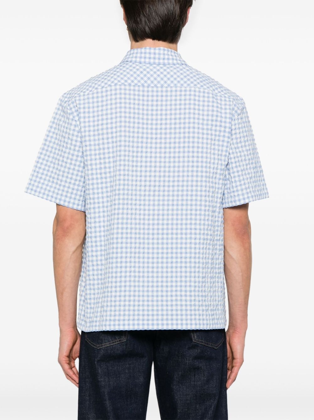 gingham-pattern shirt - 4