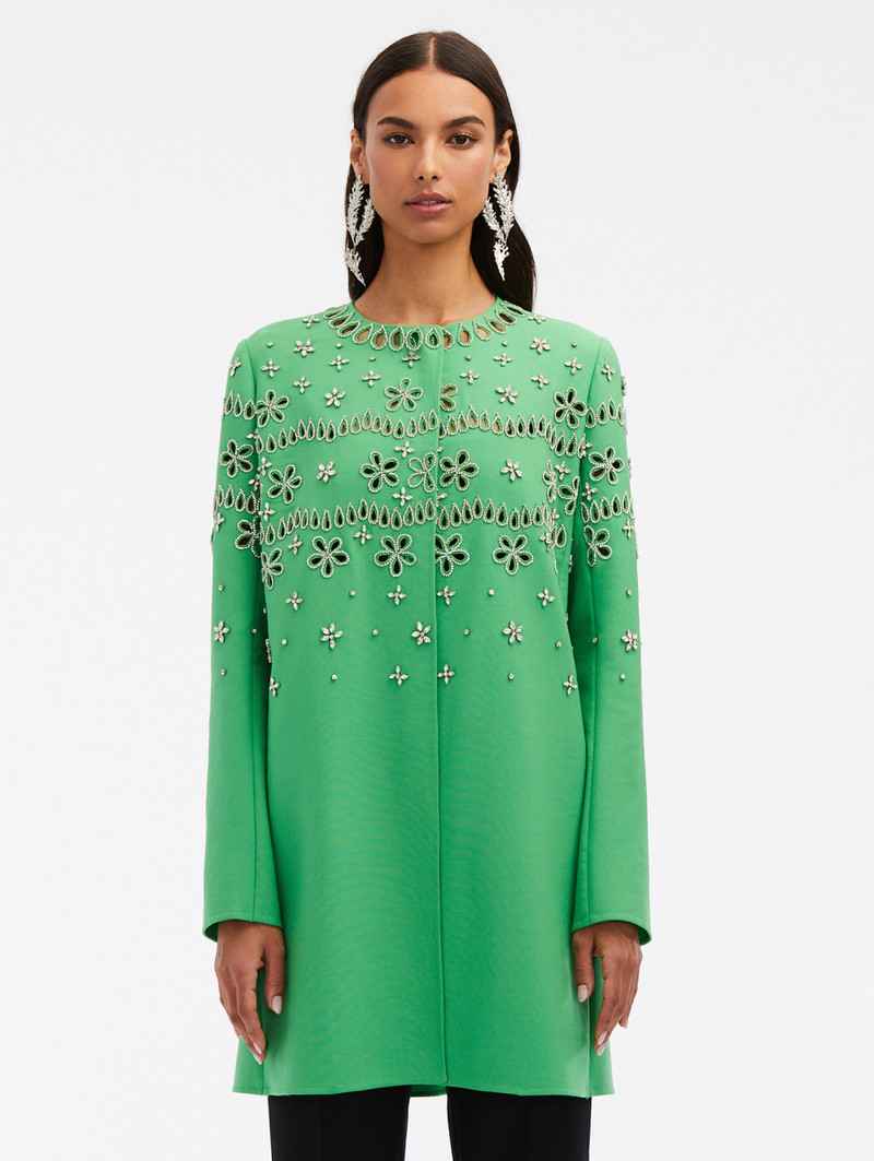 CRYSTAL EYELET COAT 1