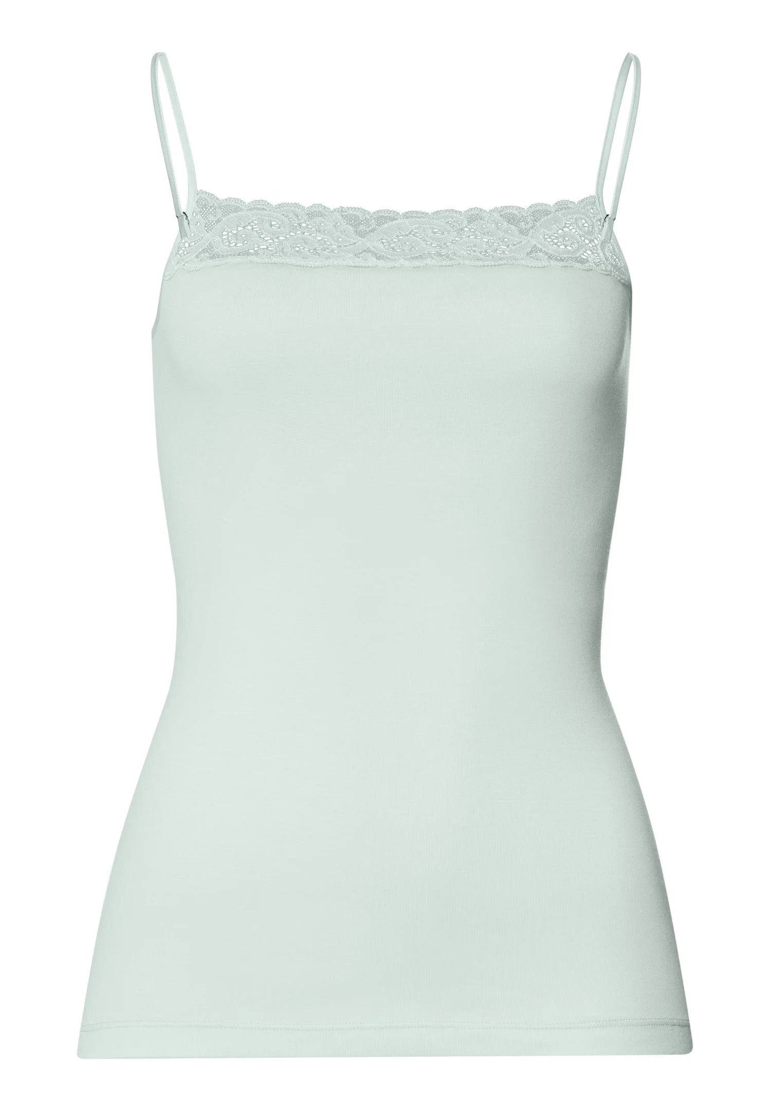 Moments Lace Trim Cotton Camisole - 1