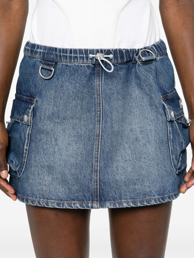 denim cargo mini skirt 5