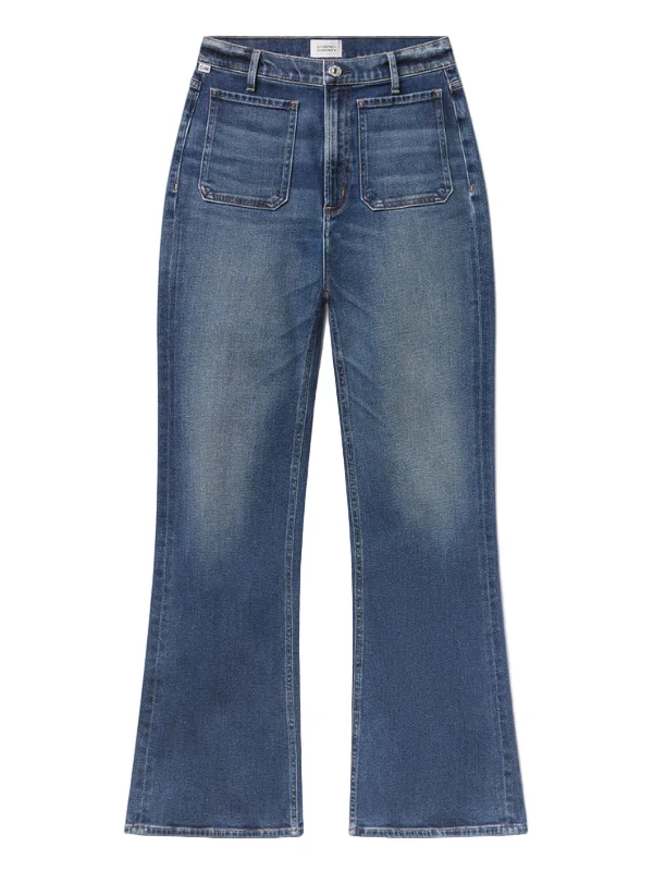 Kimberly Patch Pocket Flare in Abalone - 1