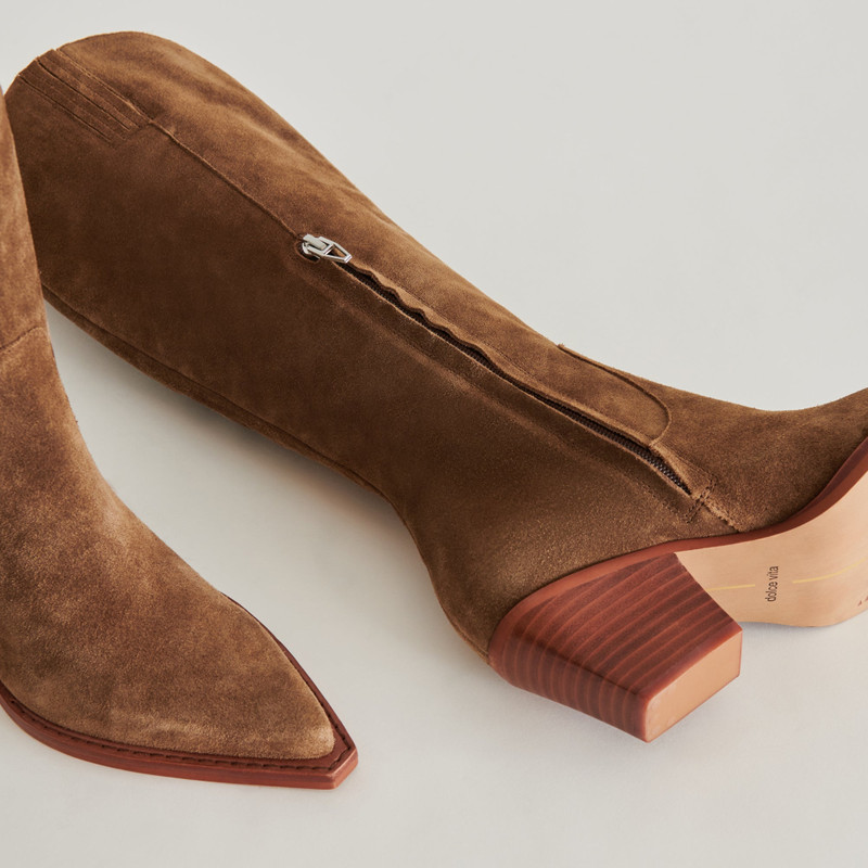 RAJ BOOTS BROWN SUEDE 14