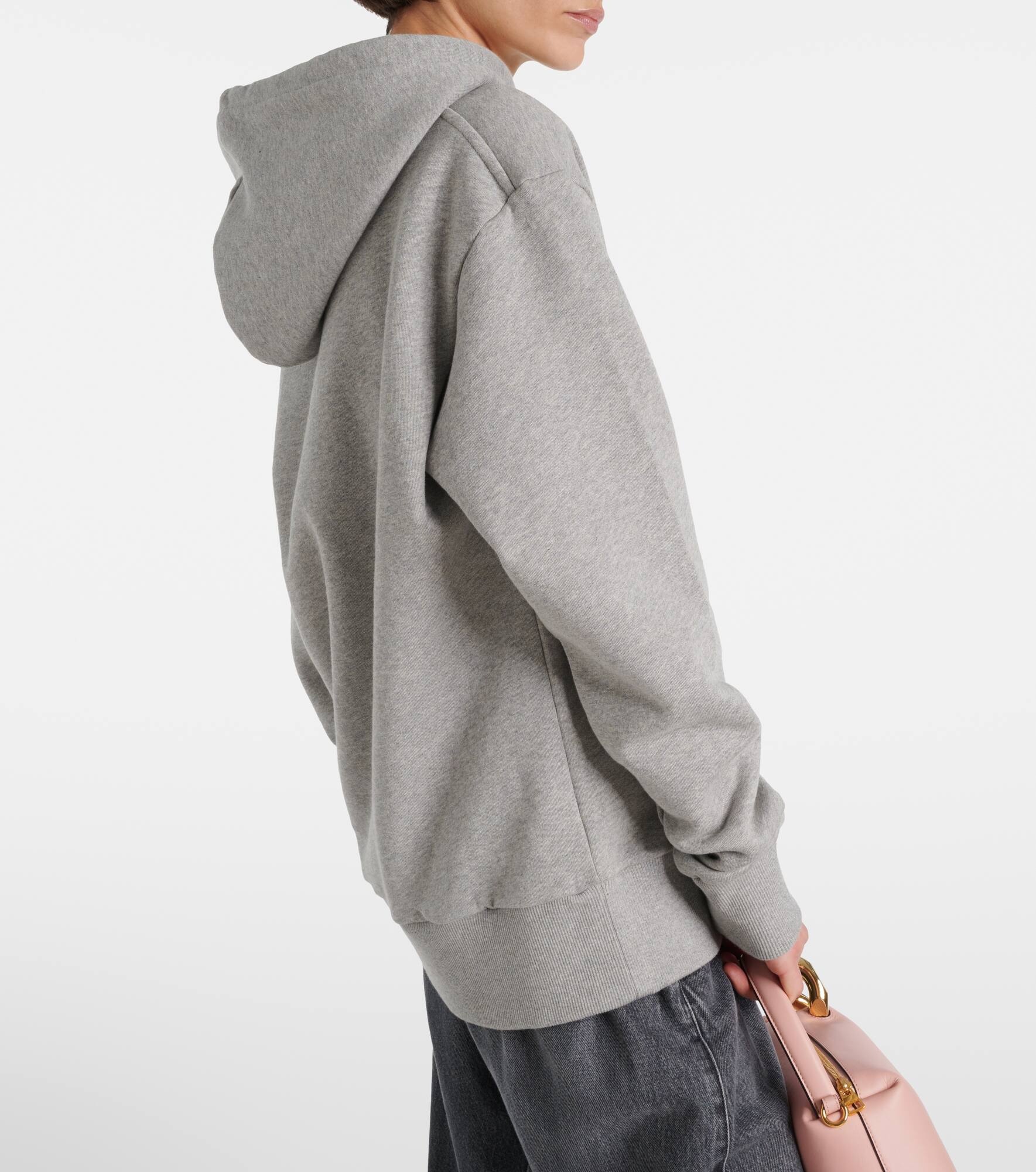 Printed cotton-blend jersey hoodie - 5