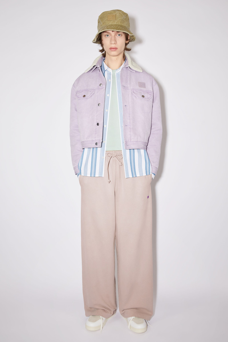 Acne Studios Fleece sweatpants - Dusty beige outlook