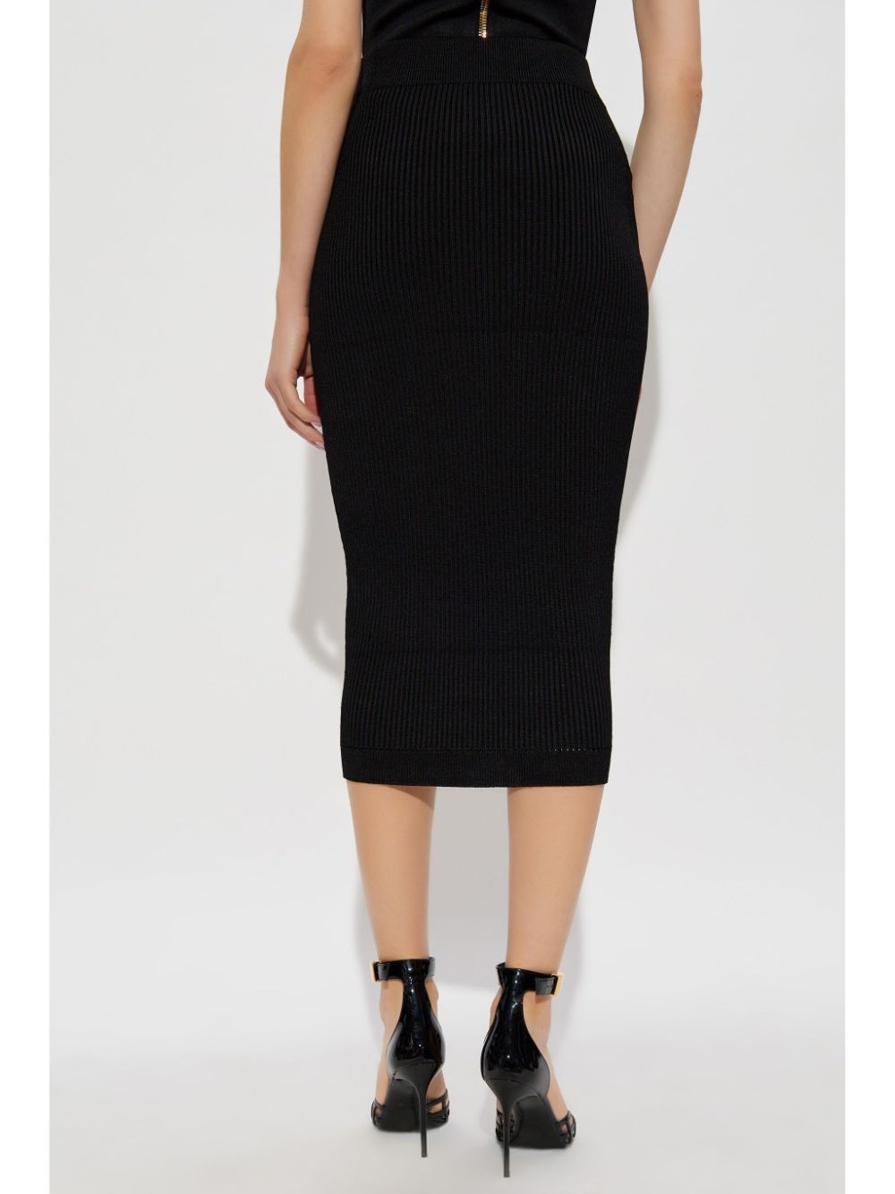 ribbed midi skirt - 4