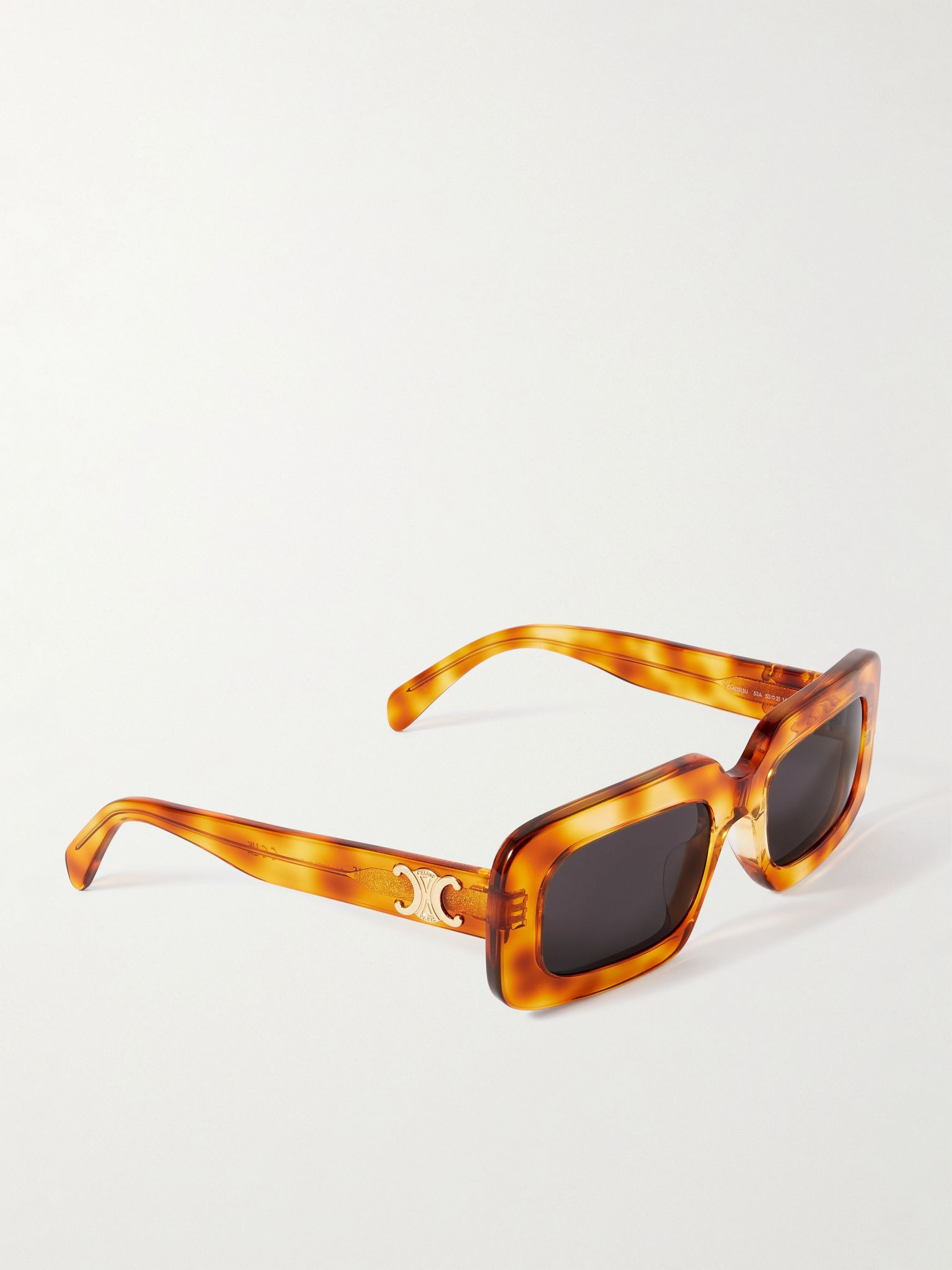Triomphe oversized square-frame tortoiseshell acetate sunglasses Tortoiseshell - 3