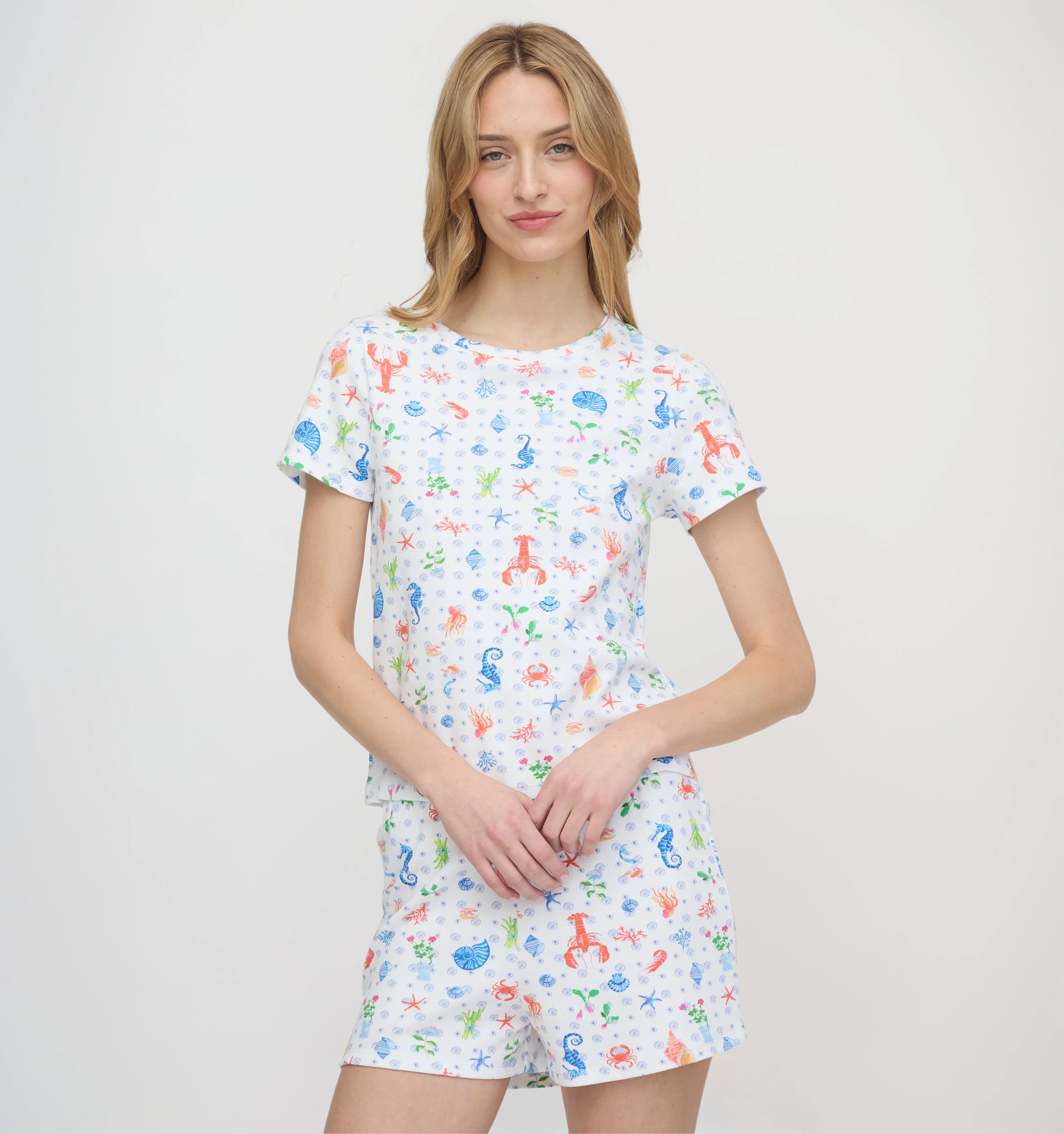 The Nina Pajama Set - Nantucket Seas - 1