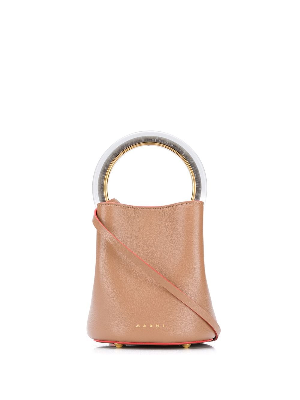 Panier contrasting handle bucket bag - 1