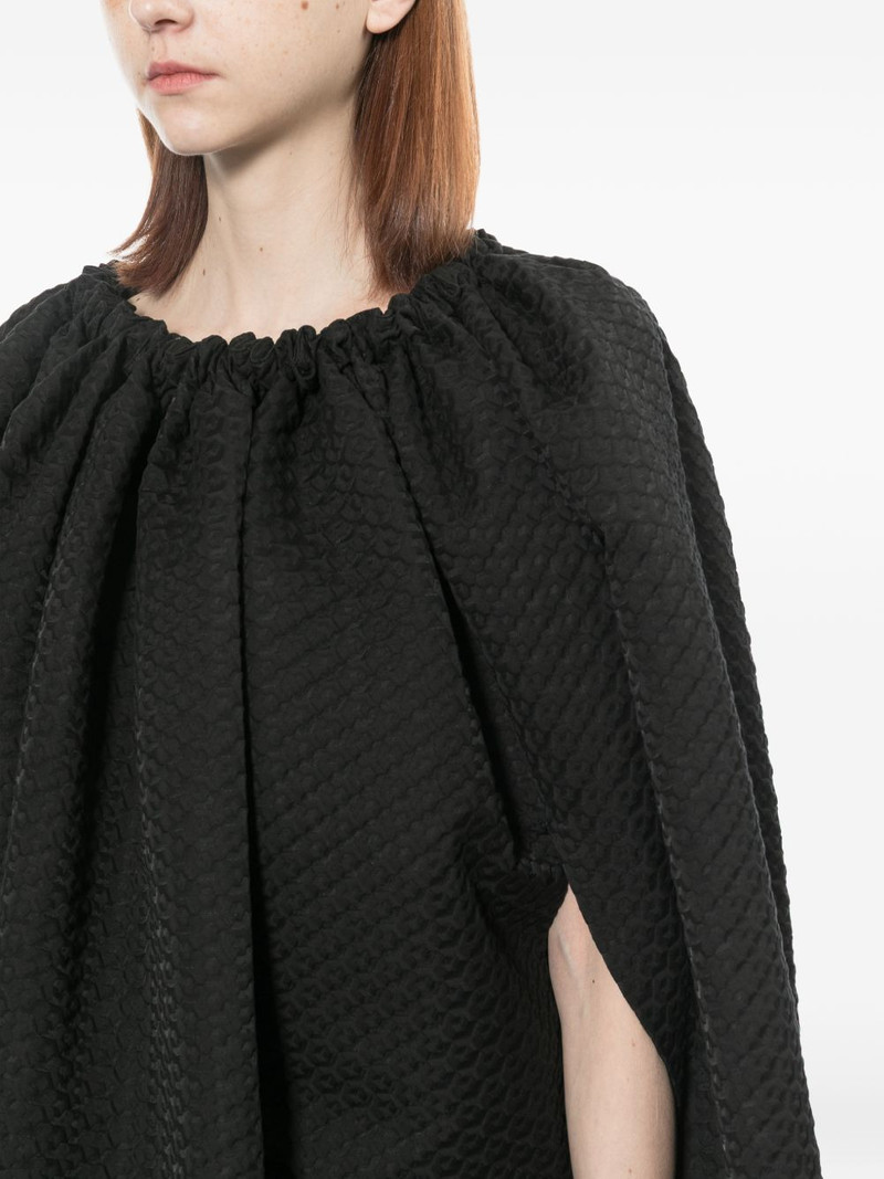 textured gathered dress 5